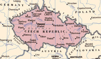CzechRepublicMap map